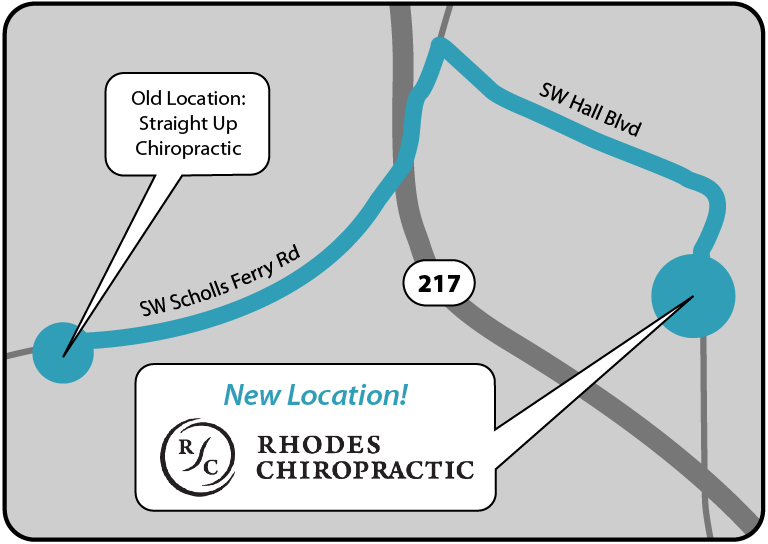 Rhodes Chiropractic New Location on Map